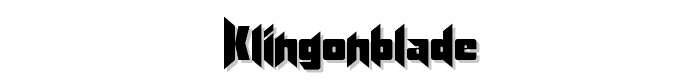 KlingonBlade font