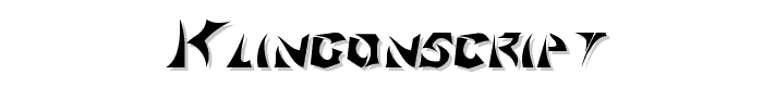 KlingonScript font