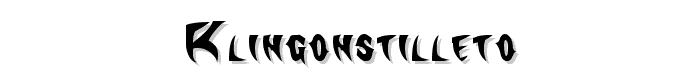 KlingonStilleto font