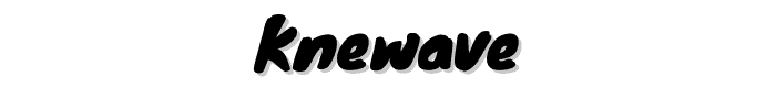 Knewave font