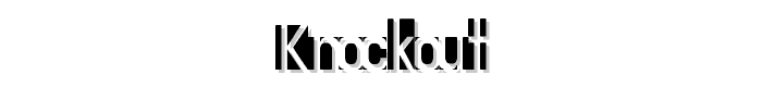 Knockout font