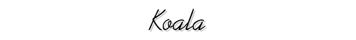 Koala font