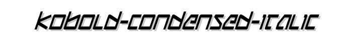 Kobold Condensed Italic font