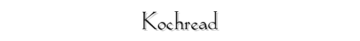 KochRead font