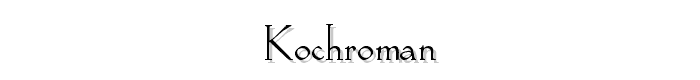 KochRoman font