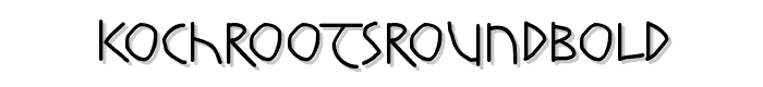 KochRootsRoundBold font