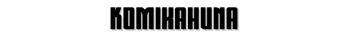 Komikahuna font