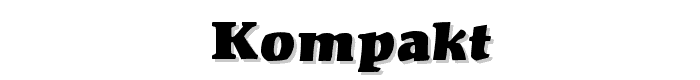 Kompakt font