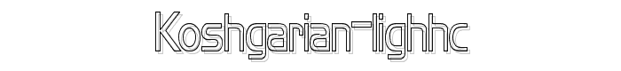 Koshgarian LighHC font