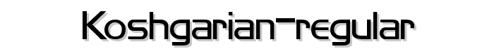 Koshgarian Regular font
