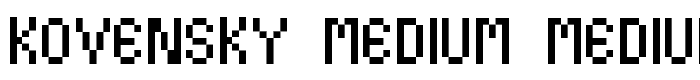 Kovensky medium Medium font