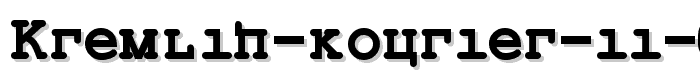 Kremlin Kourier II Bold font