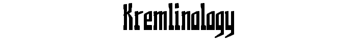 Kremlinology font