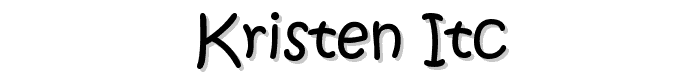 Kristen ITC font