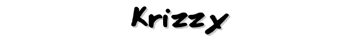 Krizzy font