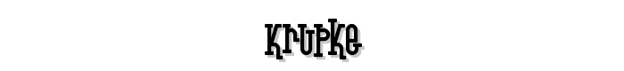 Krupke font