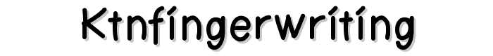 KtnFingerwriting font