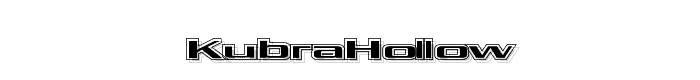 Kubra_Hollow font