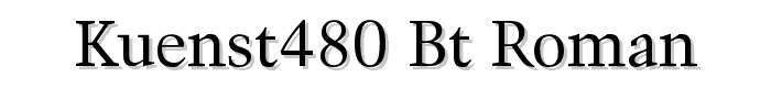 Kuenst480%20BT%20Roman font