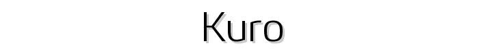 Kuro font