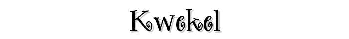 Kwekel font