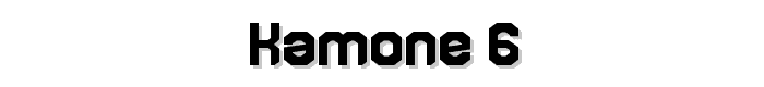 kamone%206 font