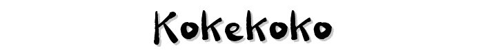 kokekoko font