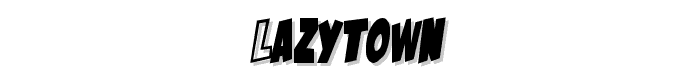 LAZYTOWN font