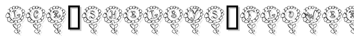 Eine Vorschau der Schriftart LCR Shelbys Flower