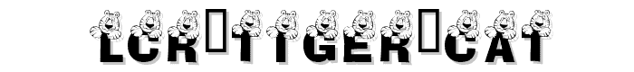LCR Tiger Cat font