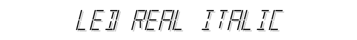 LED%20Real%20Italic font