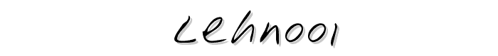 LEHN001 font