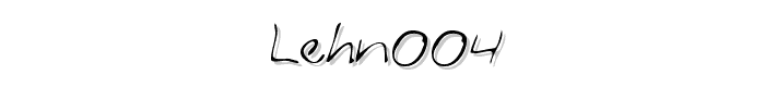 LEHN004 font