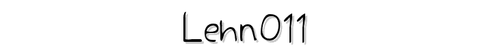 LEHN011 font