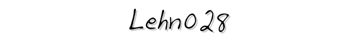 Preview of LEHN028 font