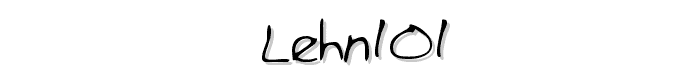 LEHN101 font