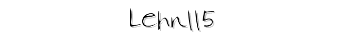 LEHN115 font