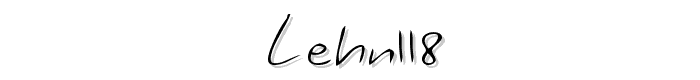 LEHN118 font