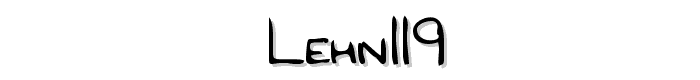 LEHN119 font