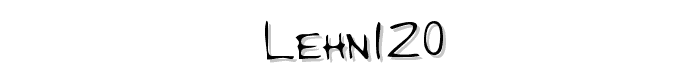 LEHN120 font