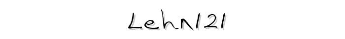 LEHN121 font