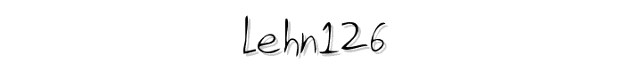 LEHN126 font