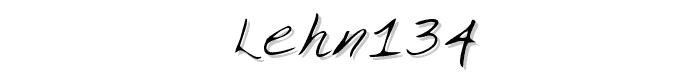 LEHN134 font