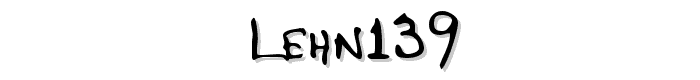 LEHN139 font