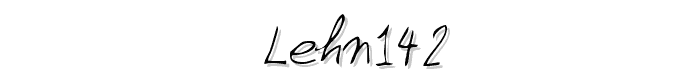 LEHN142 font