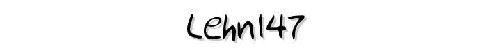 LEHN147 font