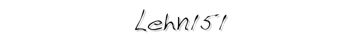 LEHN151 font