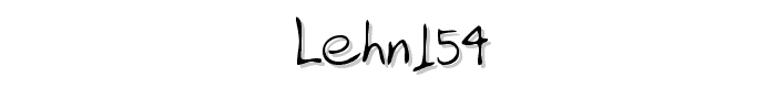 LEHN154 font