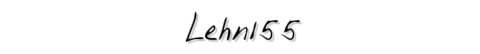 LEHN155 font