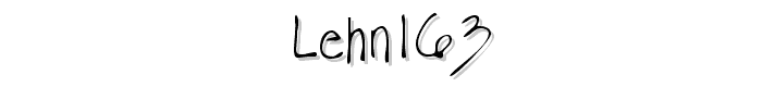 LEHN163 font